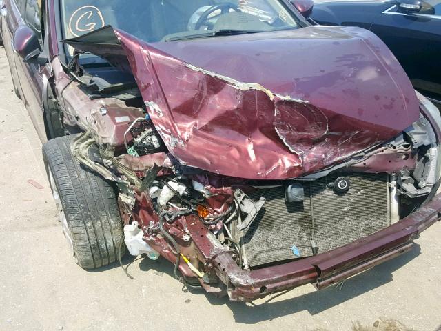 1HGCP2F88AA121244 - 2010 HONDA ACCORD EXL BURGUNDY photo 9