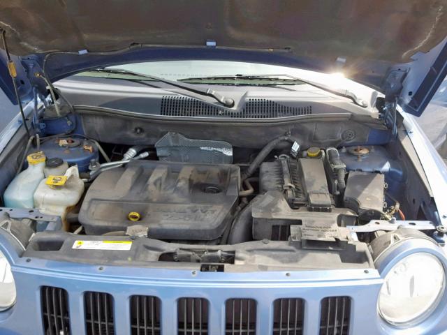 1J8FT47W47D123833 - 2007 JEEP COMPASS BLUE photo 7