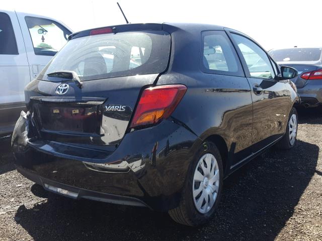 VNKJTUD38FA023107 - 2015 TOYOTA YARIS BLACK photo 4