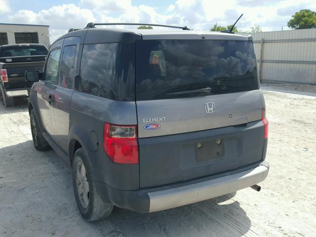 5J6YH18605L003099 - 2005 HONDA ELEMENT EX GRAY photo 3