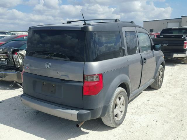 5J6YH18605L003099 - 2005 HONDA ELEMENT EX GRAY photo 4