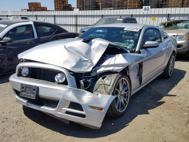 1ZVBP8CF9D5232721 - 2013 FORD MUSTANG GT SILVER photo 2