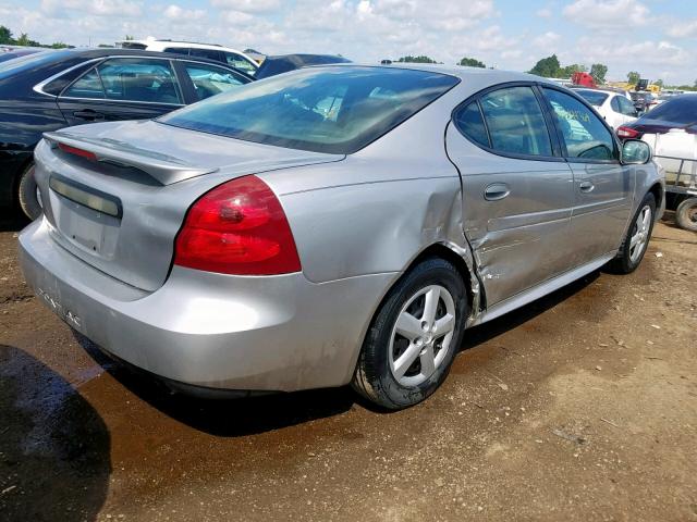 2G2WP552081138977 - 2008 PONTIAC GRAND PRIX SILVER photo 4