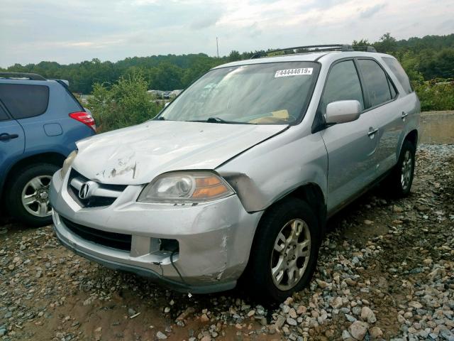 2HNYD18825H540650 - 2005 ACURA MDX TOURIN SILVER photo 2