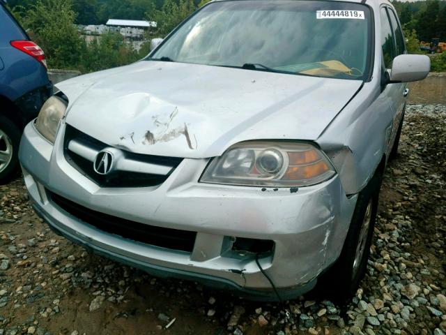 2HNYD18825H540650 - 2005 ACURA MDX TOURIN SILVER photo 9