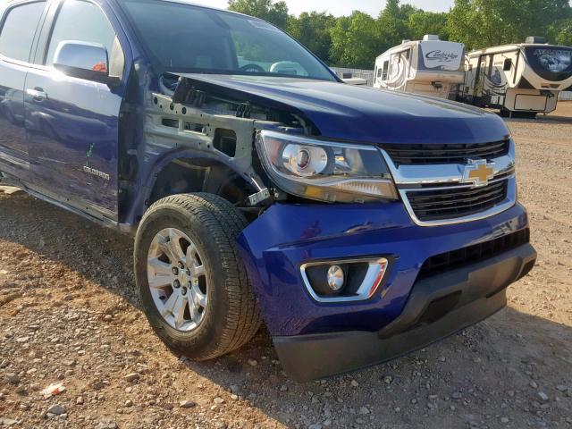 1GCGSBE35F1217053 - 2015 CHEVROLET COLORADO L BLUE photo 9