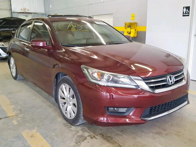 1HGCR2F89EA164832 - 2014 HONDA ACCORD EXL MAROON photo 1