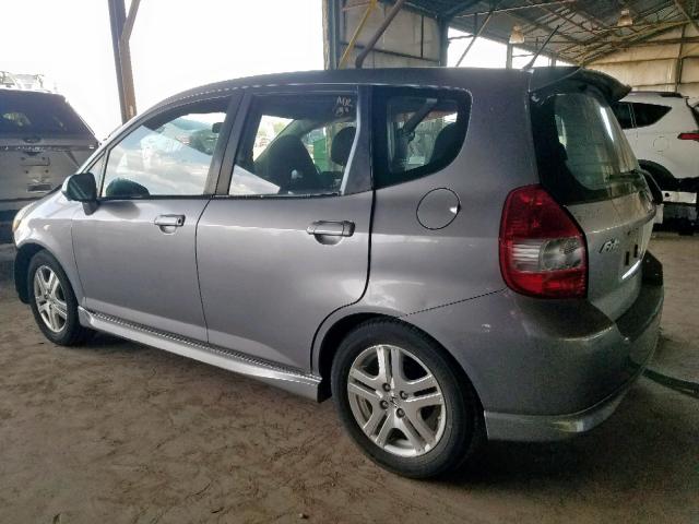 JHMGD38698S050066 - 2008 HONDA FIT SPORT SILVER photo 3