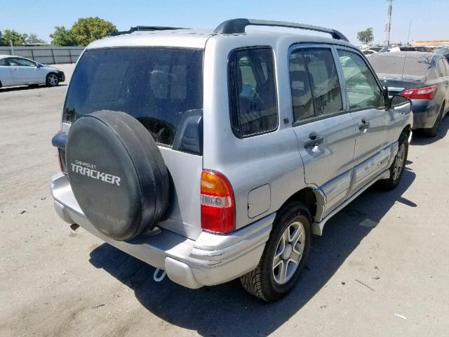 2CNBE634646902169 - 2004 CHEVROLET TRACKER LT SILVER photo 4