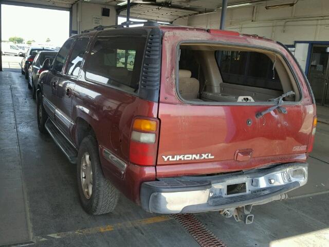 1GKFK16T81J281587 - 2001 GMC YUKON XL K MAROON photo 3