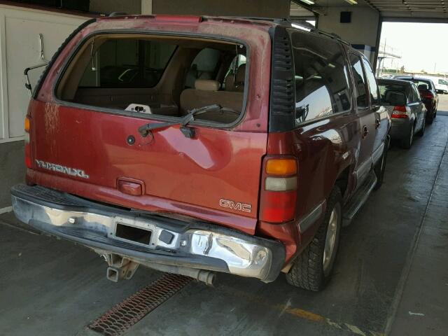 1GKFK16T81J281587 - 2001 GMC YUKON XL K MAROON photo 4