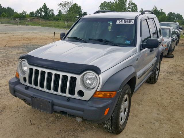 1J4GL48K86W264974 - 2006 JEEP LIBERTY SP SILVER photo 2