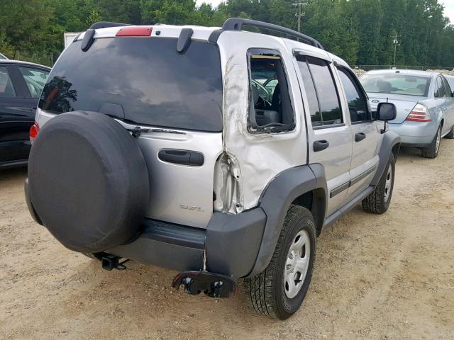 1J4GL48K86W264974 - 2006 JEEP LIBERTY SP SILVER photo 4