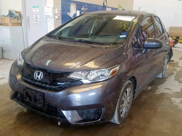 3HGGK5G55HM704843 - 2017 HONDA FIT LX GRAY photo 2