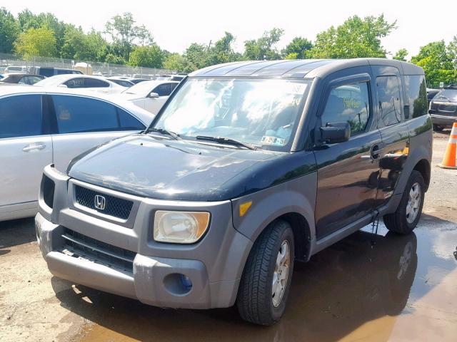 5J6YH18514L000735 - 2004 HONDA ELEMENT EX BLACK photo 2