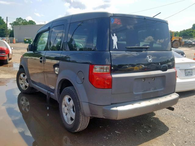 5J6YH18514L000735 - 2004 HONDA ELEMENT EX BLACK photo 3