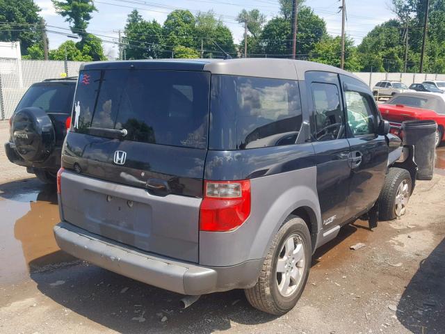 5J6YH18514L000735 - 2004 HONDA ELEMENT EX BLACK photo 4