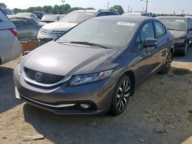 19XFB2F90EE050045 - 2014 HONDA CIVIC EXL 灰色 照片 2