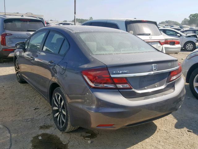 19XFB2F90EE050045 - 2014 HONDA CIVIC EXL 灰色 照片 3