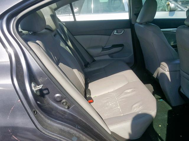 19XFB2F90EE050045 - 2014 HONDA CIVIC EXL 灰色 照片 6
