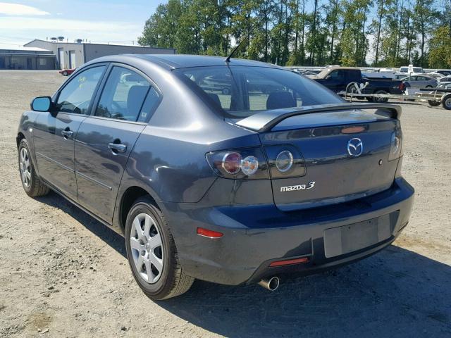 JM1BK32F181174753 - 2008 MAZDA 3 I GRAY photo 3