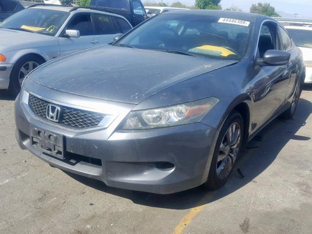 1HGCS12808A021728 - 2008 HONDA ACCORD EXL GRAY photo 2