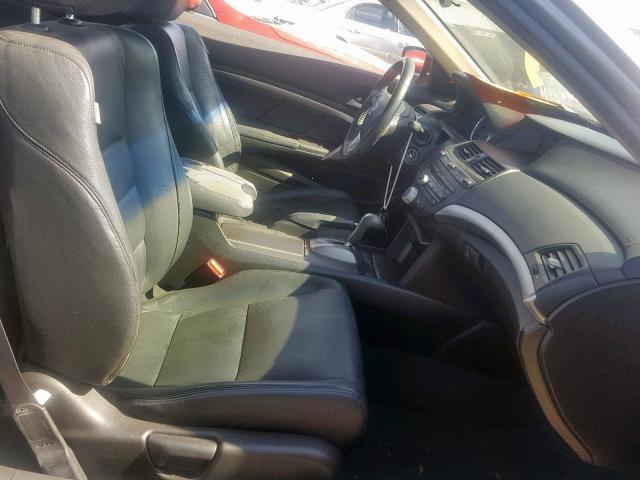 1HGCS12808A021728 - 2008 HONDA ACCORD EXL GRAY photo 5