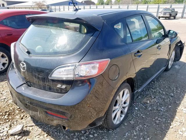 JM1BL1H52A1298438 - 2010 MAZDA 3 S BLACK photo 4