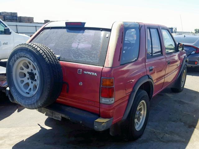 4S6CY58V7S4409047 - 1995 HONDA PASSPORT E RED photo 4