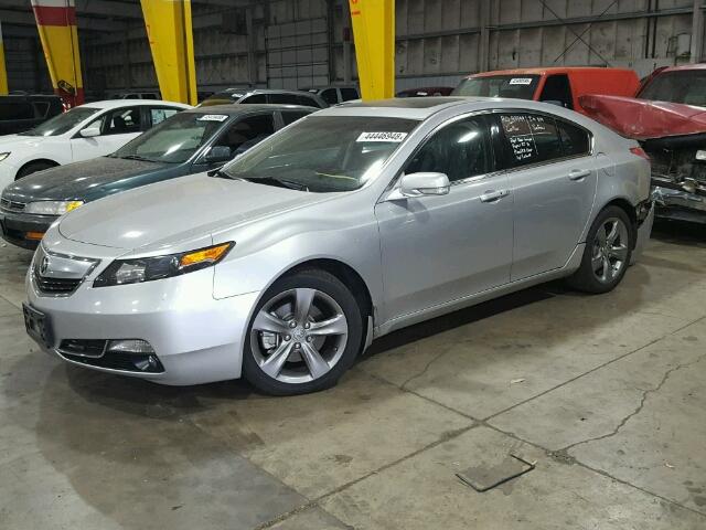 19UUA9F57DA004442 - 2013 ACURA TL TECH SILVER photo 2