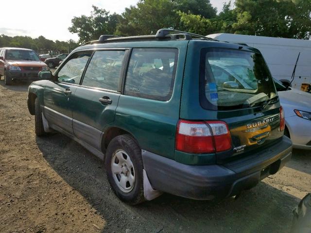 JF1SF63541H747594 - 2001 SUBARU FORESTER L GREEN photo 3