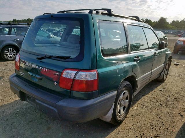 JF1SF63541H747594 - 2001 SUBARU FORESTER L GREEN photo 4