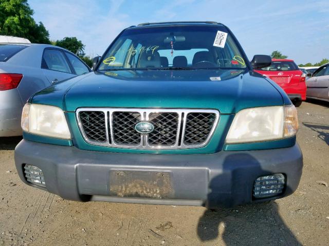 JF1SF63541H747594 - 2001 SUBARU FORESTER L GREEN photo 9