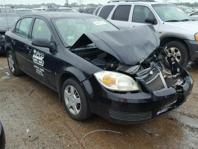 1G1AL55F677313571 - 2007 CHEVROLET COBALT LT BLACK photo 1