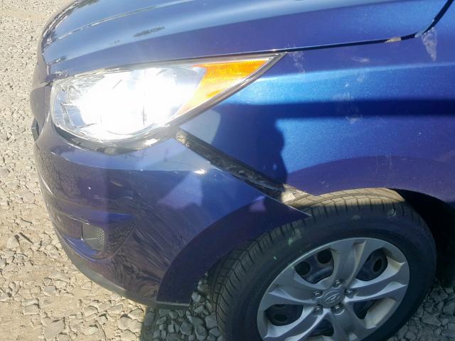 KM8JT3AB2BU200835 - 2011 HYUNDAI TUCSON GL BLUE photo 9