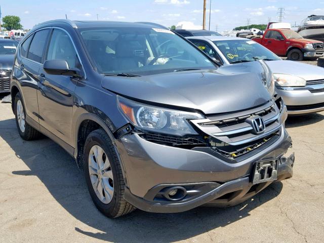 2HKRM4H73DH632312 - 2013 HONDA CR-V EXL GRAY photo 1