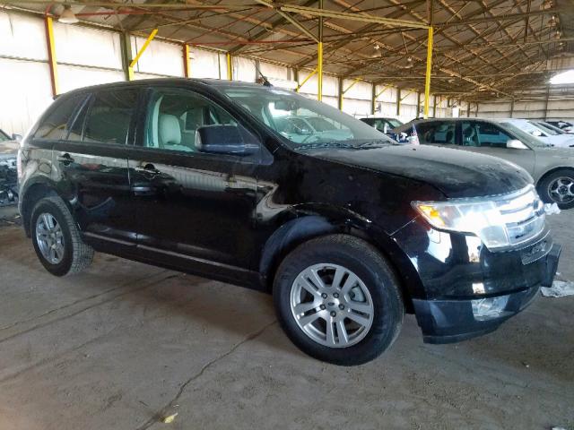 2FMDK38C67BB07828 - 2007 FORD EDGE SEL BLACK photo 1