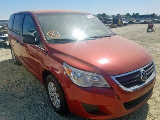 2V8HW44169R599568 - 2009 VOLKSWAGEN ROUTAN S BURGUNDY photo 1