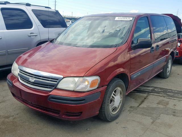 1GNDX03E53D296688 - 2003 CHEVROLET VENTURE BURGUNDY photo 2