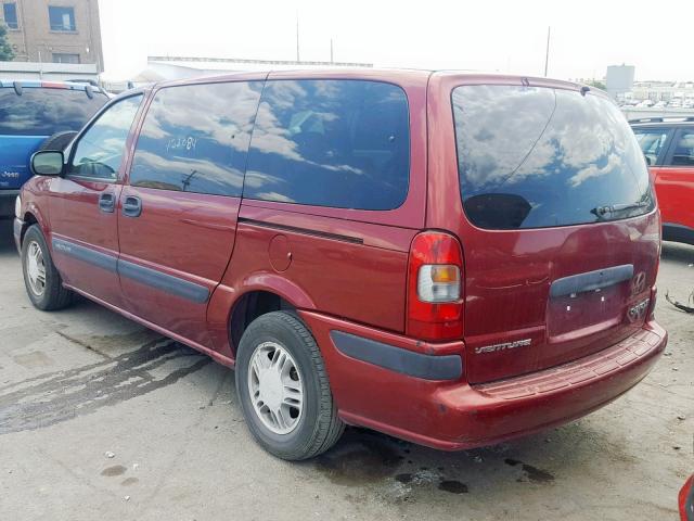 1GNDX03E53D296688 - 2003 CHEVROLET VENTURE BURGUNDY photo 3