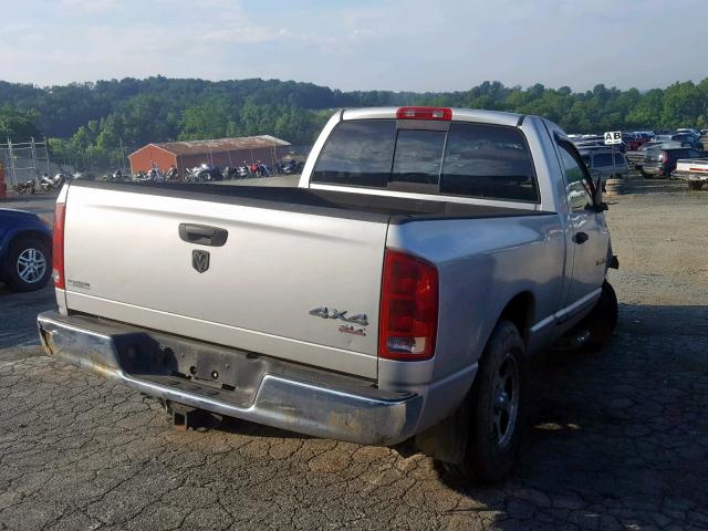 1D7HU16D75J576246 - 2005 DODGE RAM 1500 S SILVER photo 4