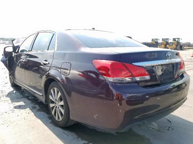 4T1BK3DB3CU456857 - 2012 TOYOTA AVALON BAS MAROON photo 3