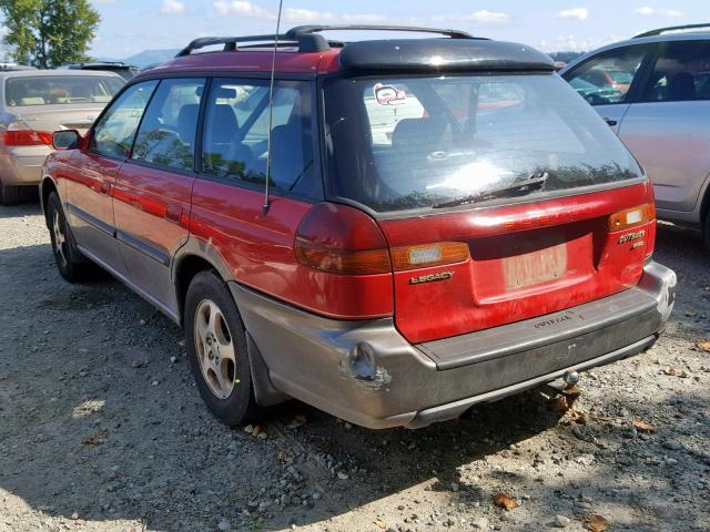 4S3BG685XV7622093 - 1997 SUBARU LEGACY OUT RED photo 3