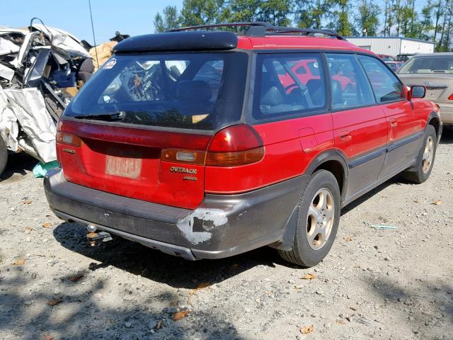 4S3BG685XV7622093 - 1997 SUBARU LEGACY OUT RED photo 4