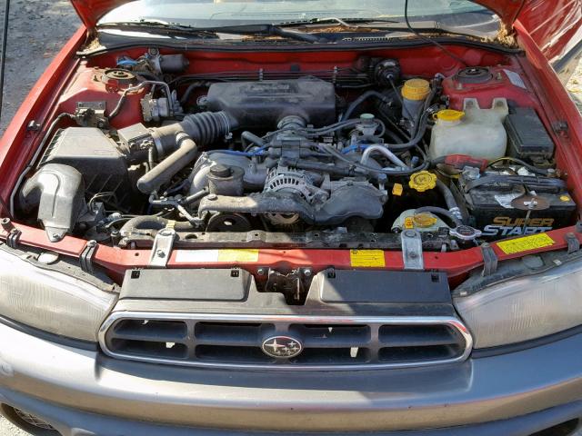 4S3BG685XV7622093 - 1997 SUBARU LEGACY OUT RED photo 7