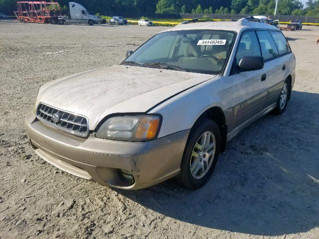 4S3BH675636653441 - 2003 SUBARU LEGACY OUT WHITE photo 2