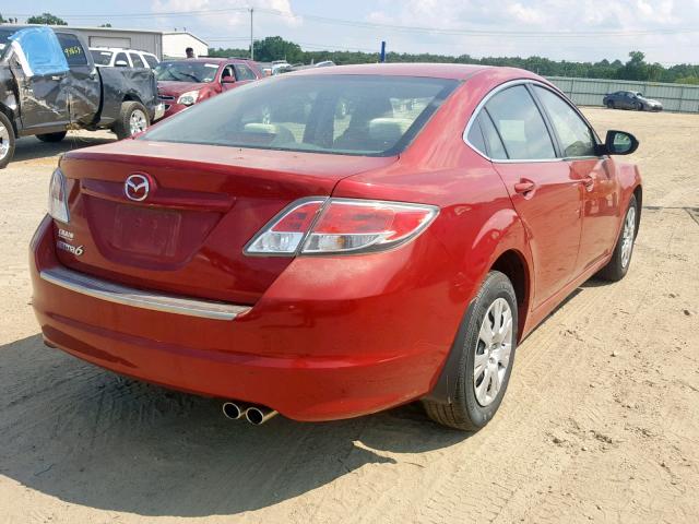 1YVHZ8BH9A5M14726 - 2010 MAZDA 6 I RED photo 4