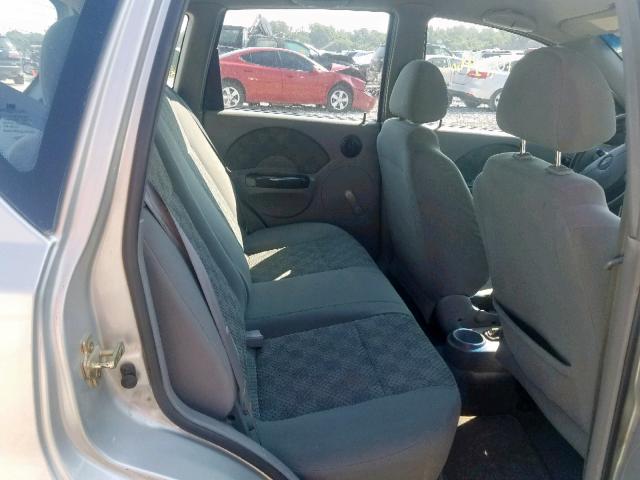 KL1TD62645B443065 - 2005 CHEVROLET AVEO BASE Сұр фото 6