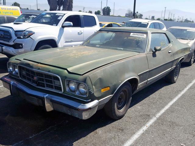 0000003A30Q302011 - 1973 FORD TORINO GT GREEN photo 2