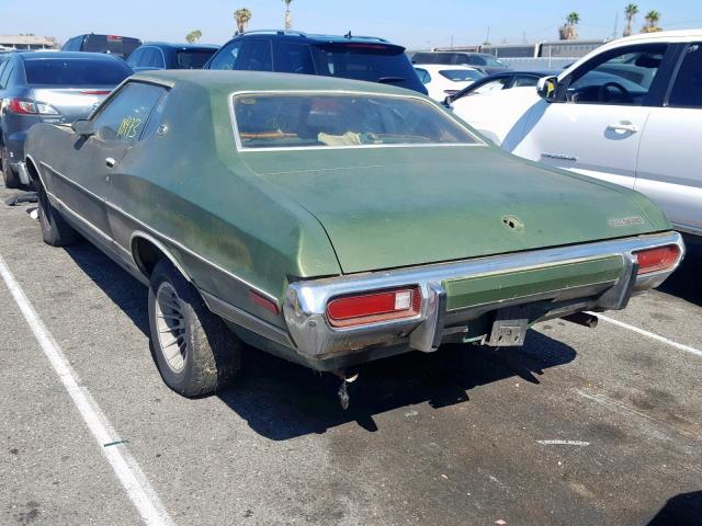 0000003A30Q302011 - 1973 FORD TORINO GT GREEN photo 3